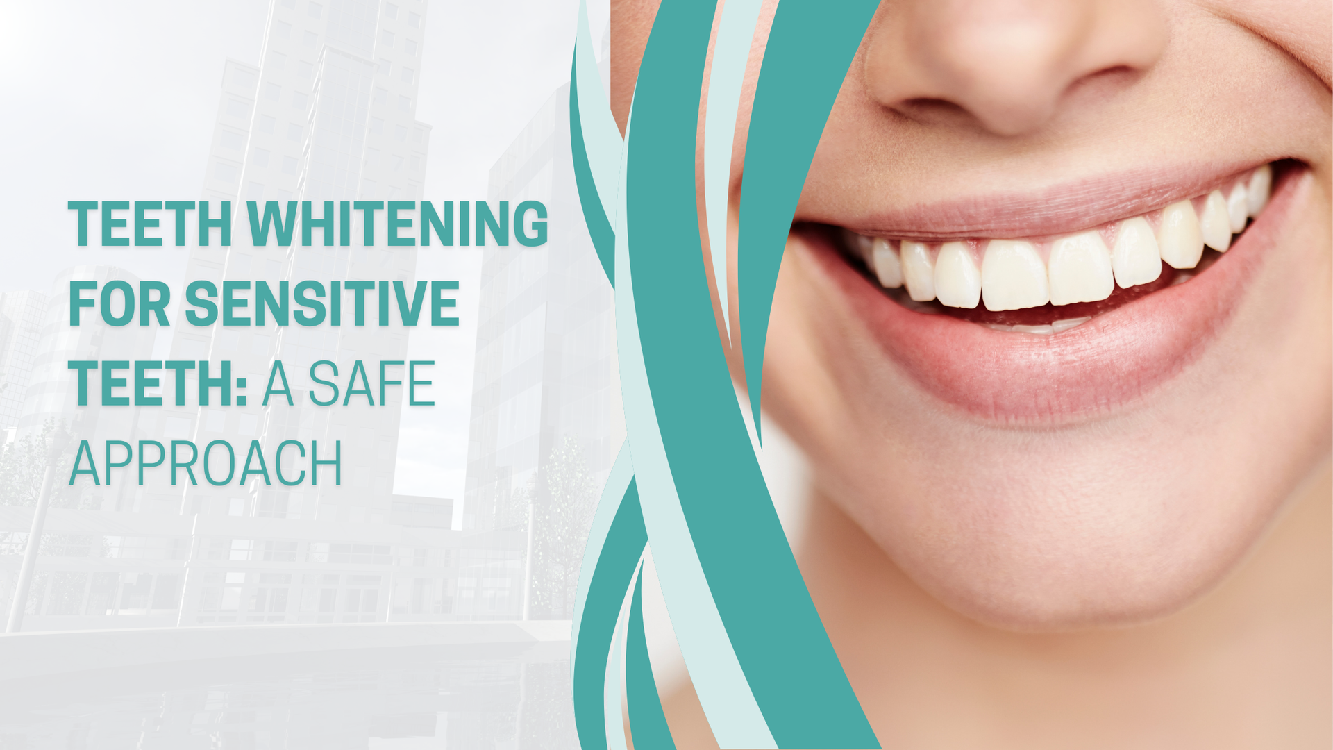 Teeth whitening for sensitive teeth : a safe approach