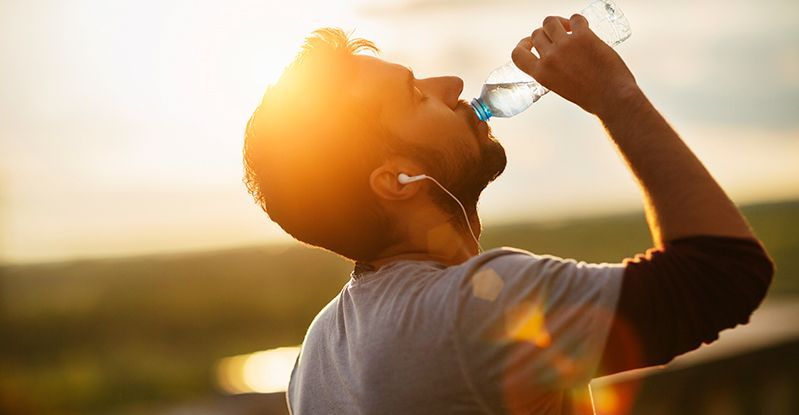 drinking water