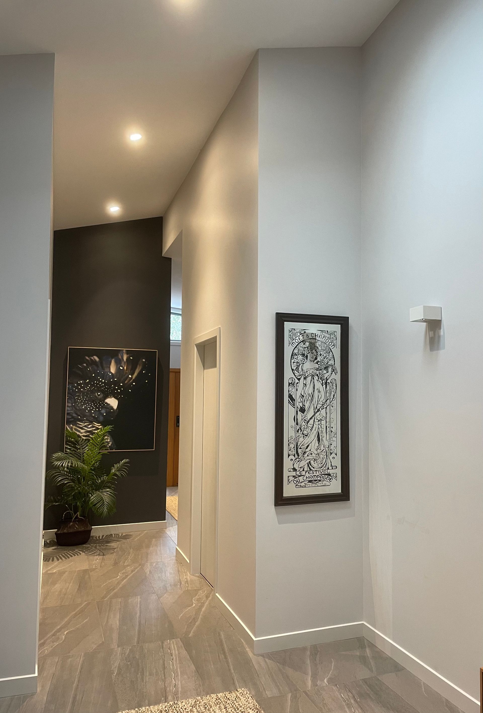 A hallway in a house with a picture on the wall — Timeless Painting In Umina Beach, NSW