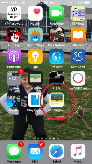 Screen Shot of The Application on Phone — St. Louis, MO — Sappington Child Care Center & Summer Day Camp