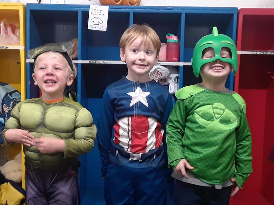 Boys on Halloween Party — St. Louis, MO — Sappington Child Care Center & Summer Day Camp