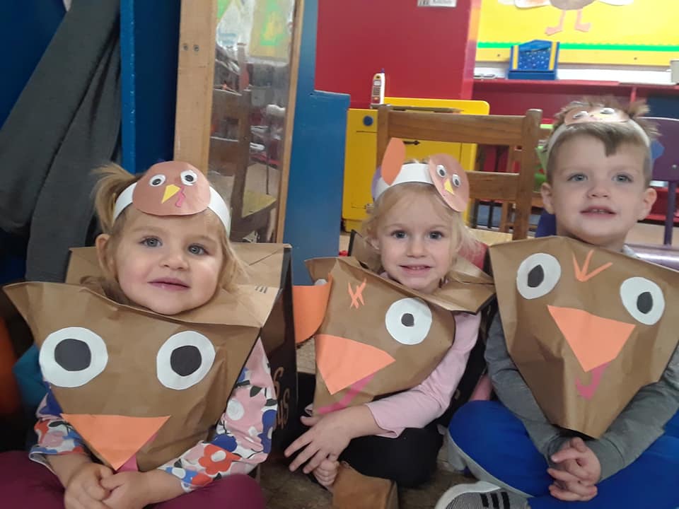Kids Wearing Bird Mascot — St. Louis, MO — Sappington Child Care Center & Summer Day Camp