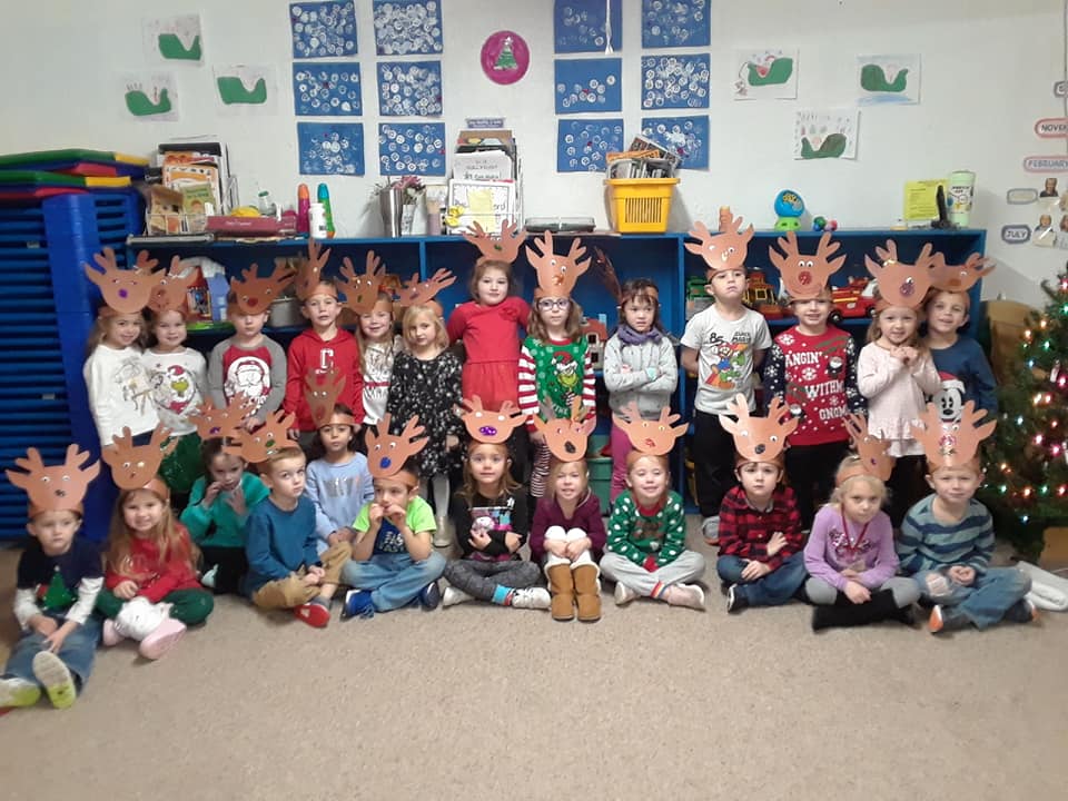 Kids Wearing Deer Head Dress — St. Louis, MO — Sappington Child Care Center & Summer Day Camp