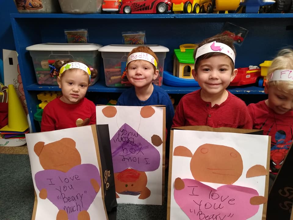 Kids Showing There Art Works — St. Louis, MO — Sappington Child Care Center & Summer Day Camp