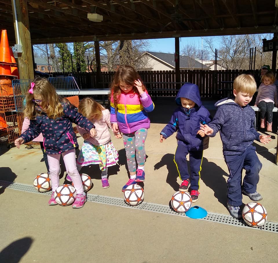 Kids Playing Ball — St. Louis, MO — Sappington Child Care Center & Summer Day Camp