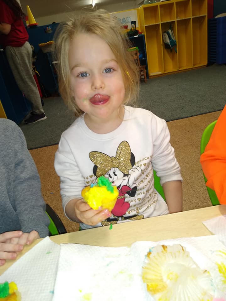 A Girl Eating Cupcake — St. Louis, MO — Sappington Child Care Center & Summer Day Camp