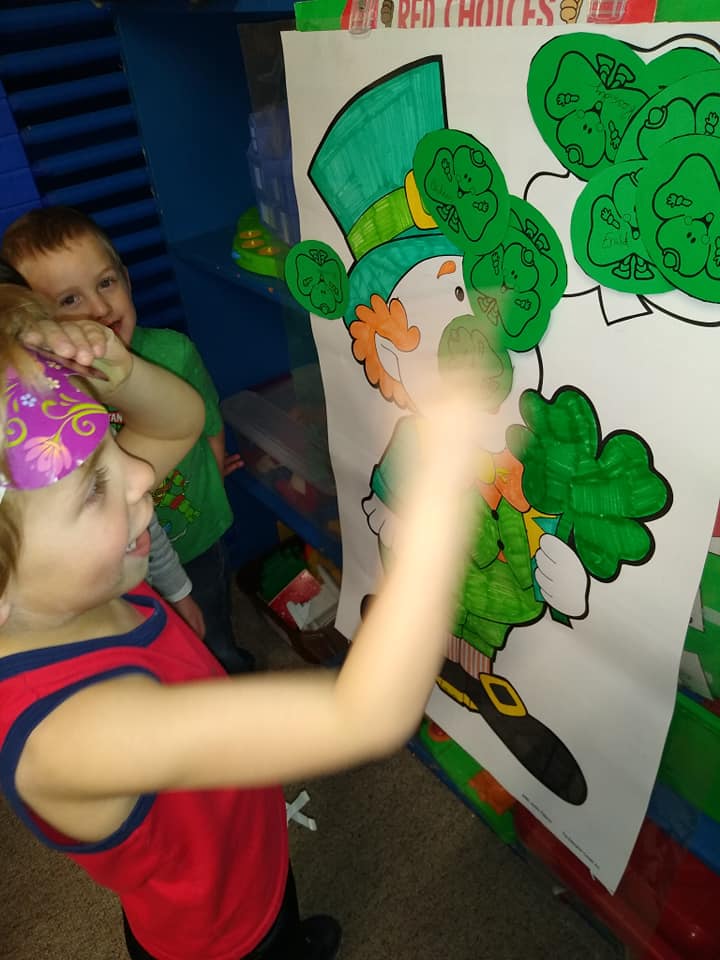 A Boy Having Fun Painting — St. Louis, MO — Sappington Child Care Center & Summer Day Camp