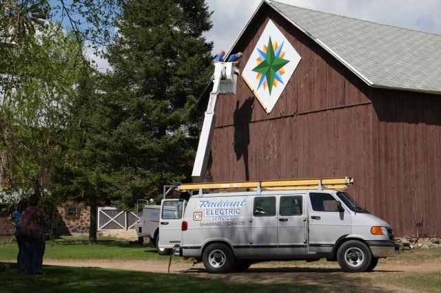 White Truck on Open Space — Shawano, WI — Raddant Electric Service Inc
