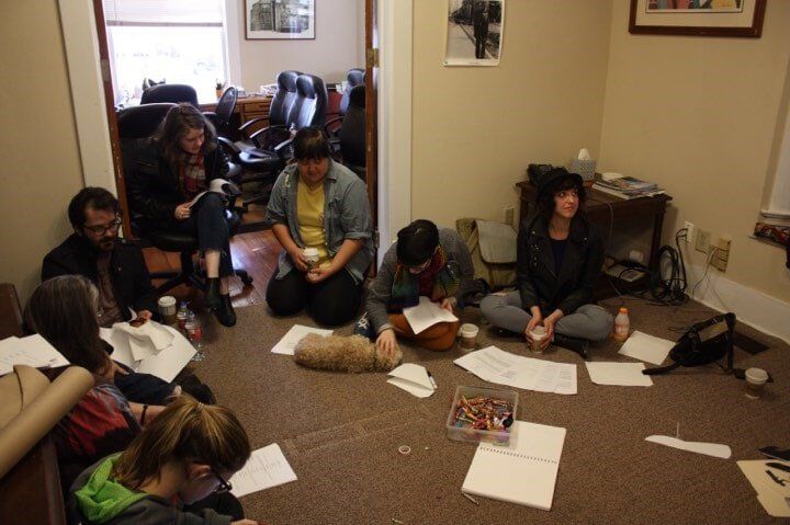 People Doing An Activity On The Floor – Dallas, TX – Artstillery