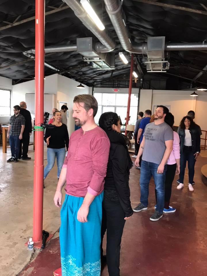 People Facing backward to Each Other – Dallas, TX – Artstillery