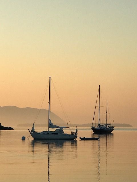 deer harbor at sunset