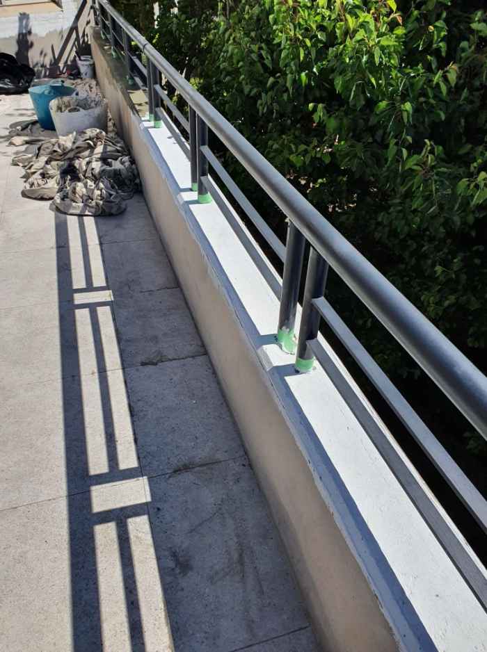 newly painted balcony