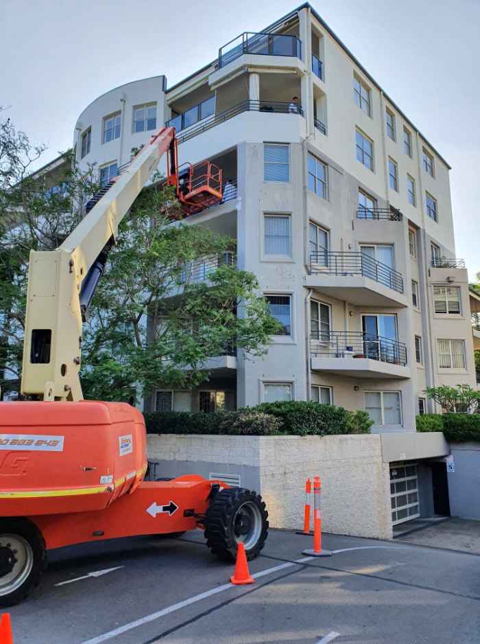 exterior of a building after painting