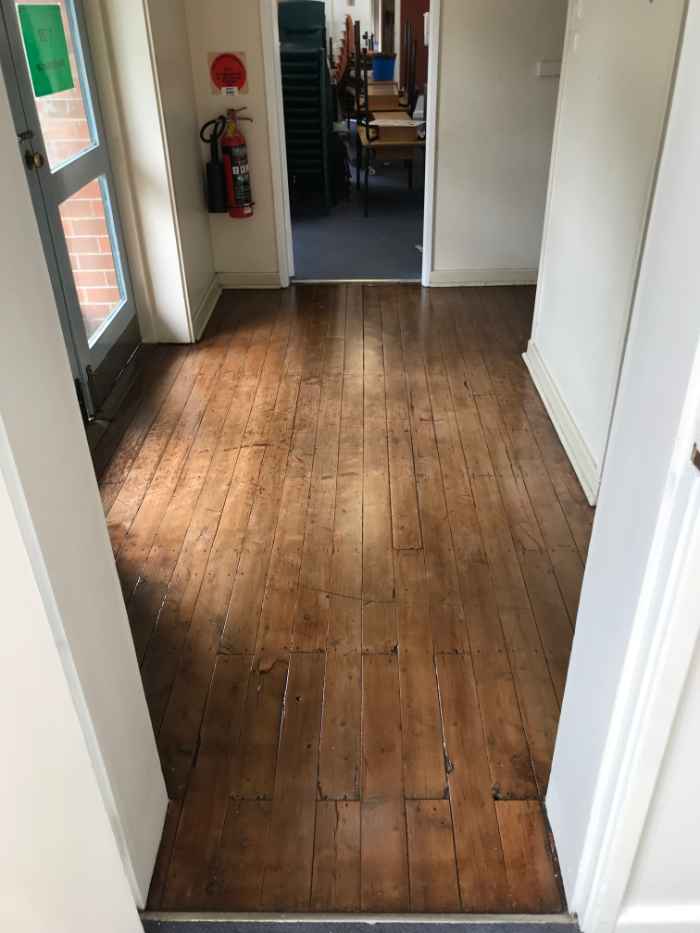 room with wooden flooring