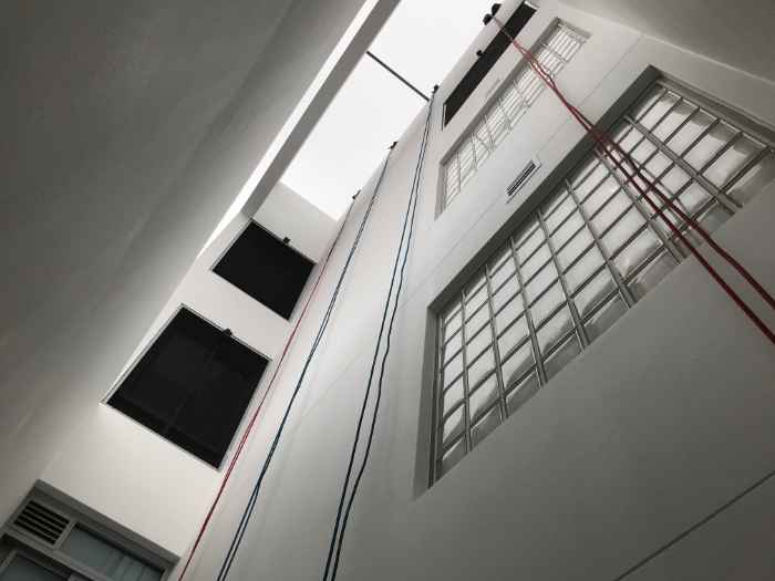 bottom up view of a building