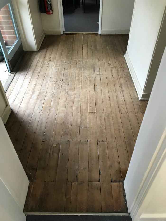 view of wooden flooring