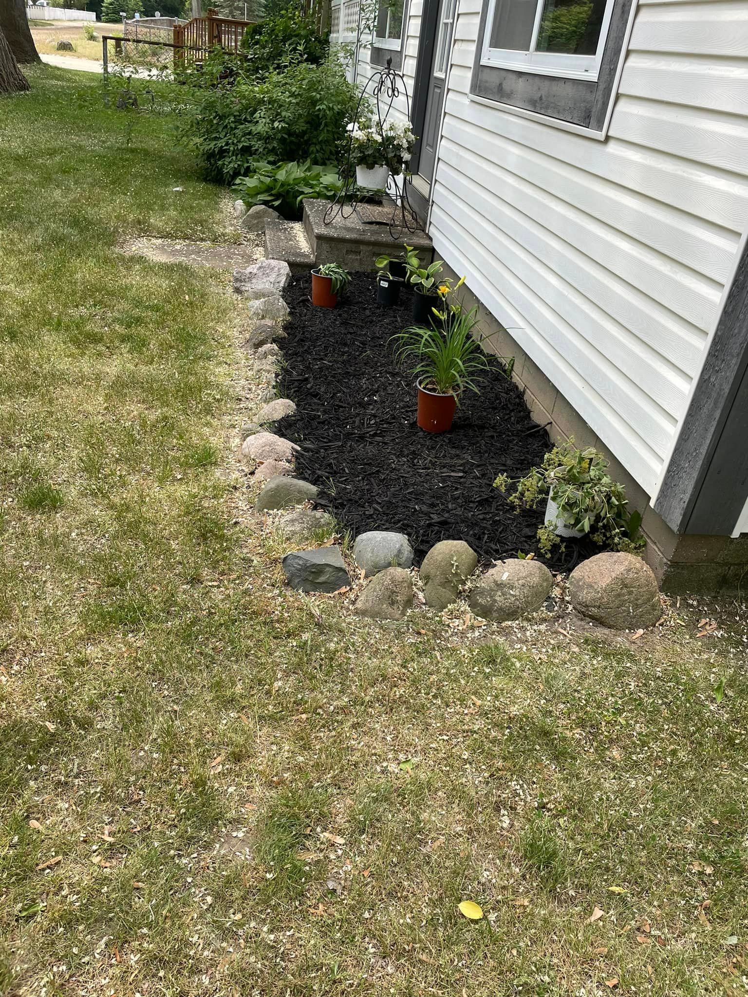 New Mulch In A Specific Area