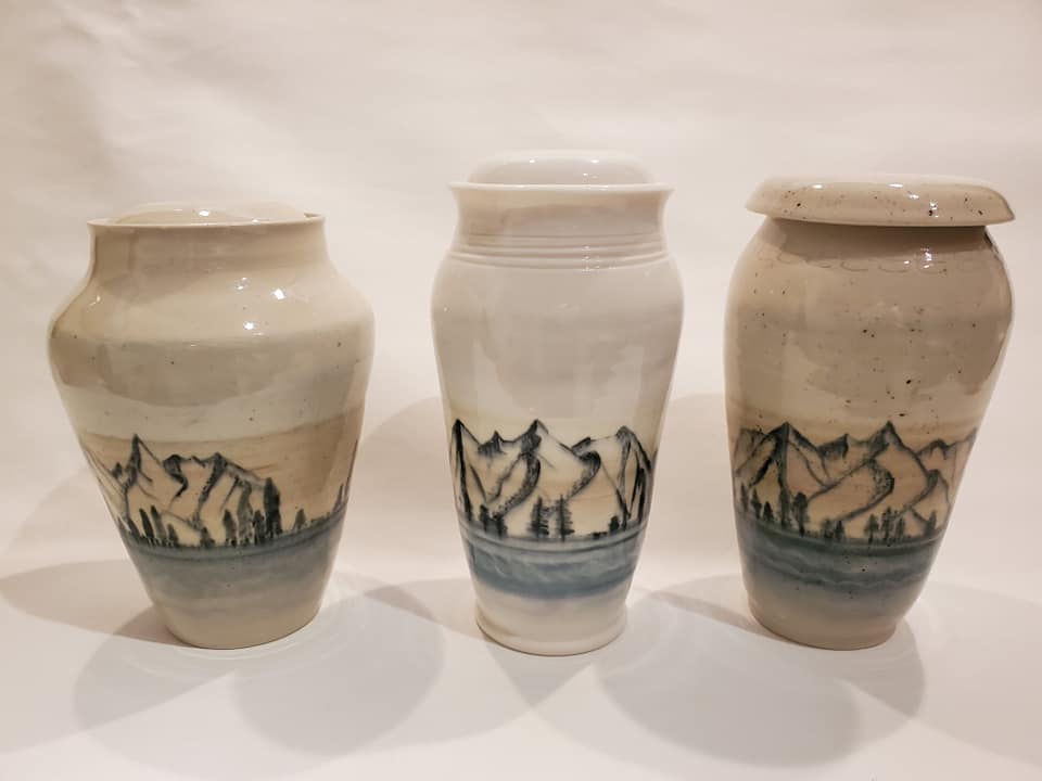 Mountain Side Urns — Edmonton, CA — Red Hot Pots