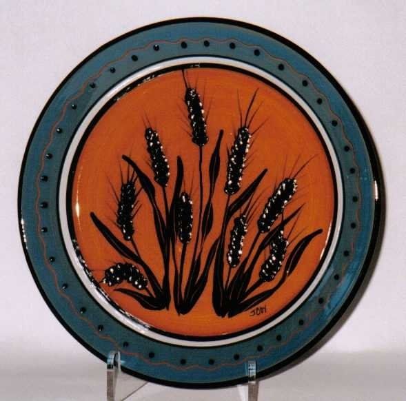 Turquoise Wheat Plate — Edmonton, CA — Red Hot Pots