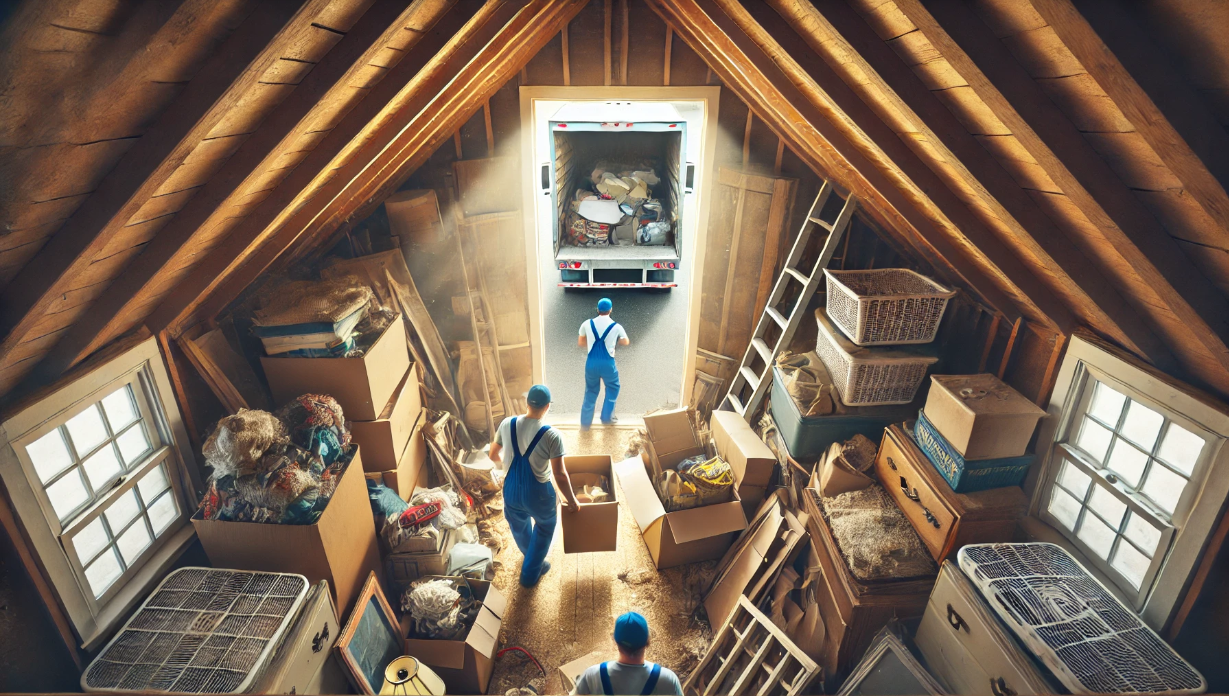 Attic cleanout services header image