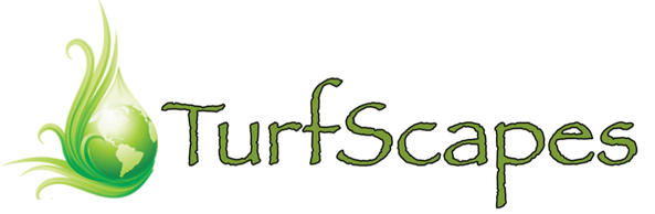 A logo for a company called turfscapes