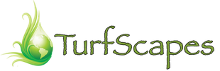 A logo for a company called turfscapes