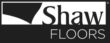 Shaw Floors logo with a black and white design.