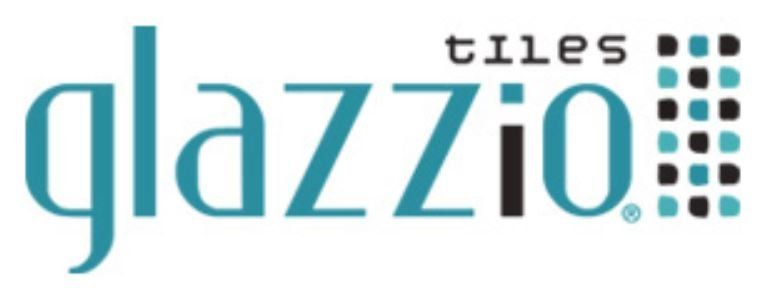 Glazzio Tiles logo: teal 
