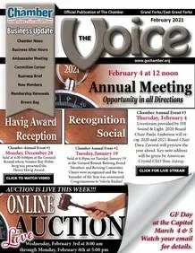 The cover of the voice magazine for february 4 at 12 noon annual meeting.
