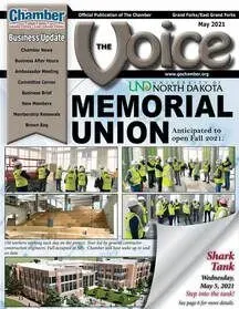 The cover of the chamber of commerce memorial union magazine.