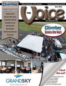 The cover of the chamber of commerce business update magazine.