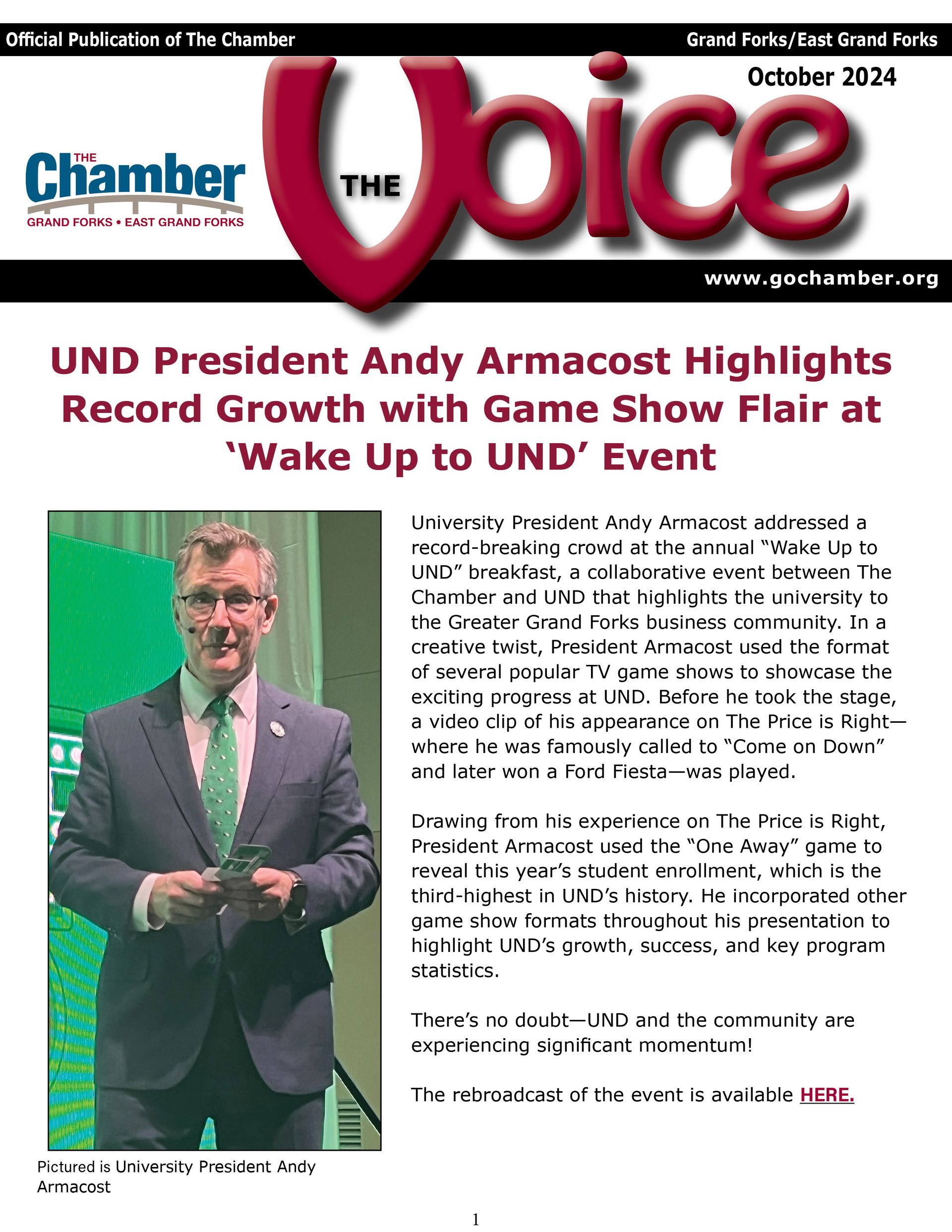 A man in a suit and tie is on the cover of a magazine.