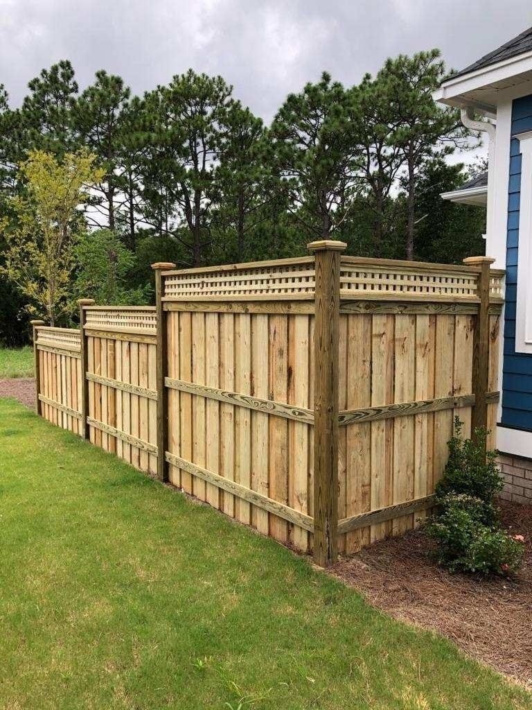 Elegant Wooden Fence — Wilmington,  NC — J & J Fence