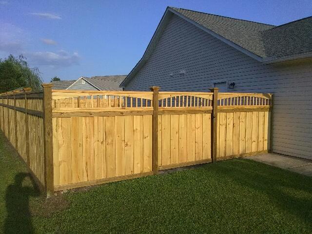Simple Wooden Fence — Wilmington,  NC — J & J Fence
