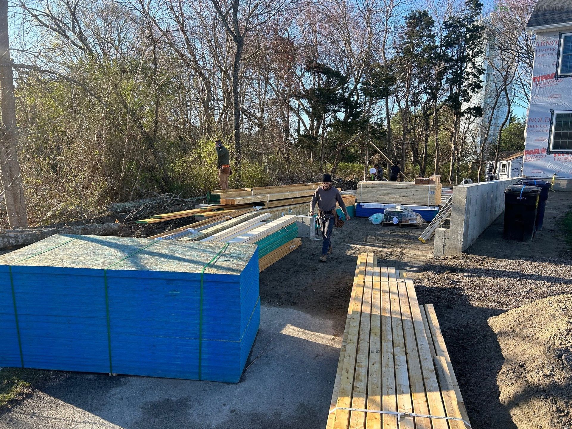 South Kingstown roofers at work site