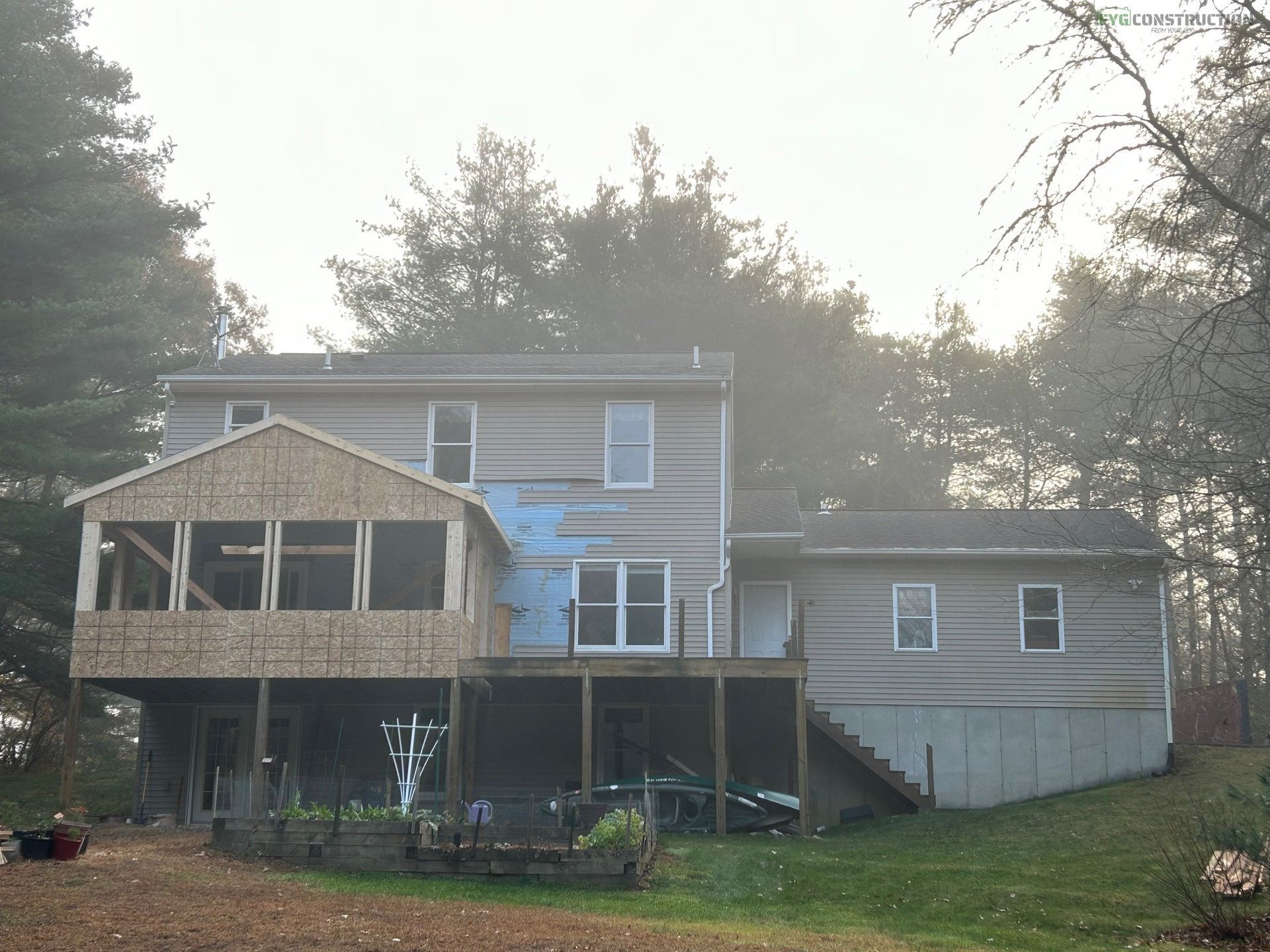 House under construction in South Kingstown