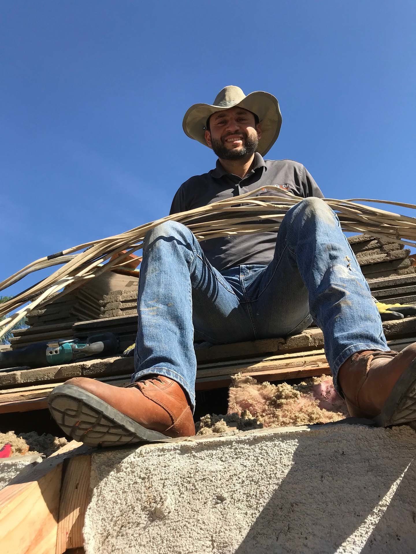 Electrician Holding Lots of Wire — Riverside, CA — Volt Tech Electric