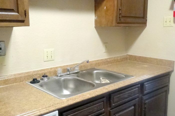 Kitchen sink in Heritage Apartments