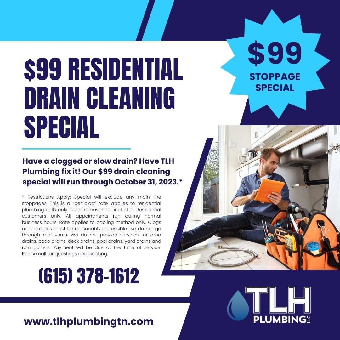 Residential Drain Cleaning Special
