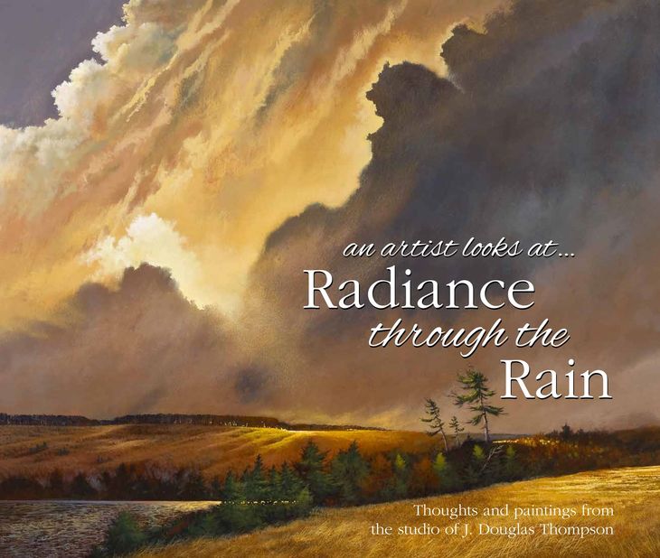 J. Douglas Thompson's book cover (Radiance through the Rain)