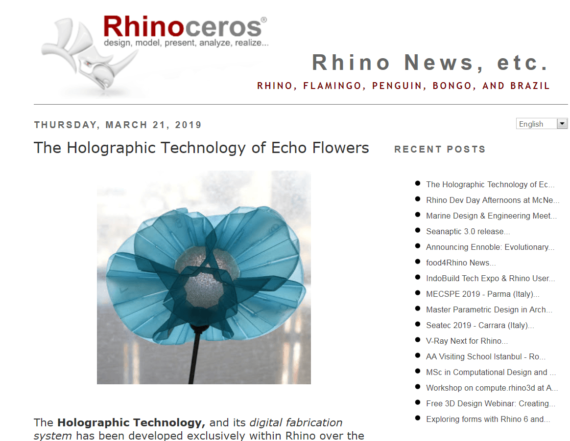 Front page Rhino 3D News