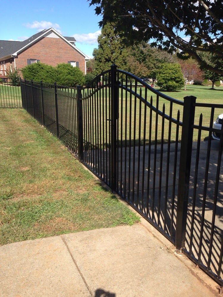 Aluminum Ornamental Fence Gate in Burlington, Elon, Graham, & Mebane, NC| Alamance Fence Co Inc