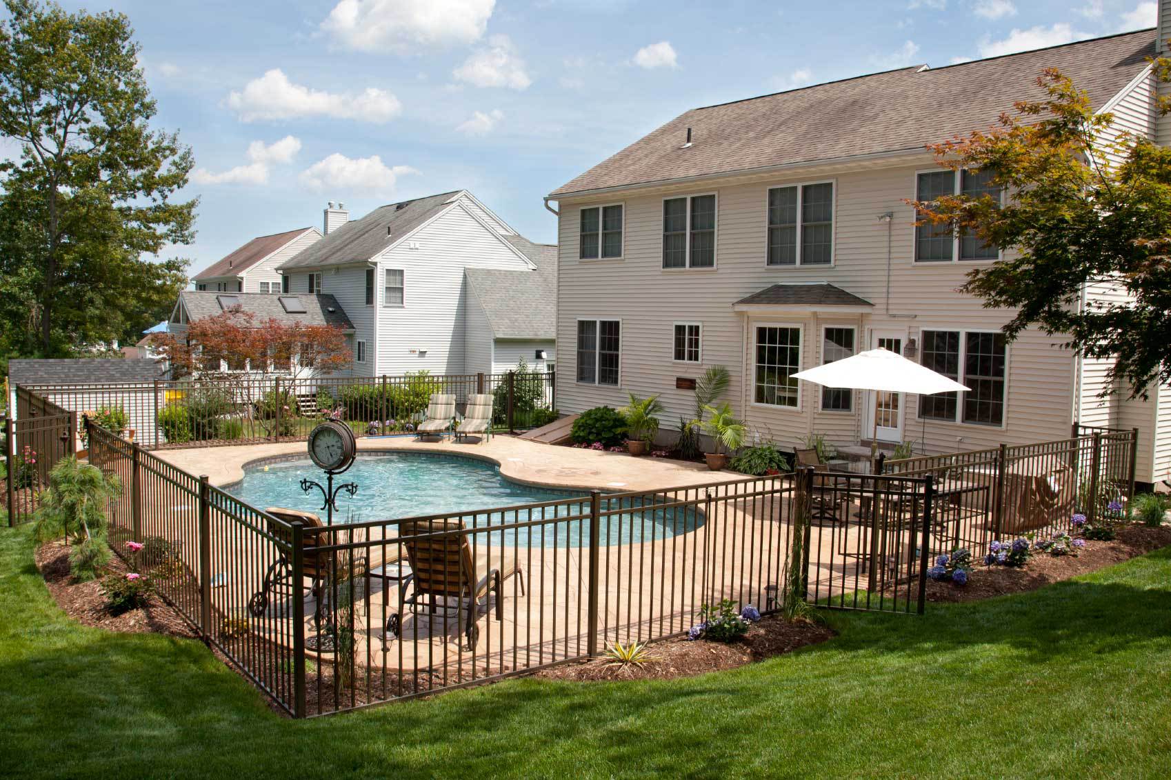 Modern Home Featuring Durable Pool Fence