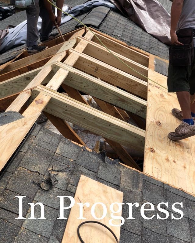 Roof Repair In Progress — Jacksonville, FL — Triton Roofing and Restoration