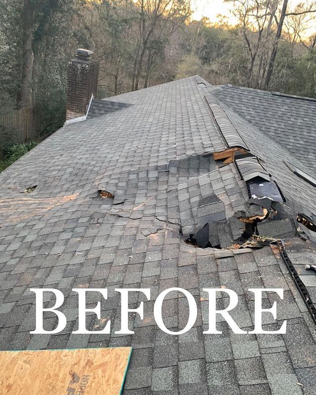 Damaged Residential Roof — Jacksonville, FL — Triton Roofing and Restoration