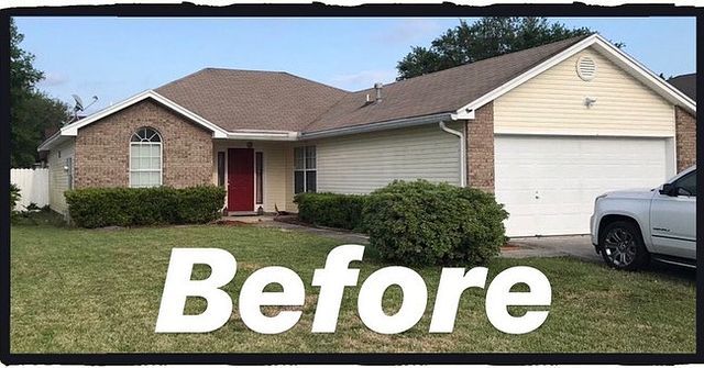 House With Dark Brown Roof Shingles — Jacksonville, FL — Triton Roofing and Restoration