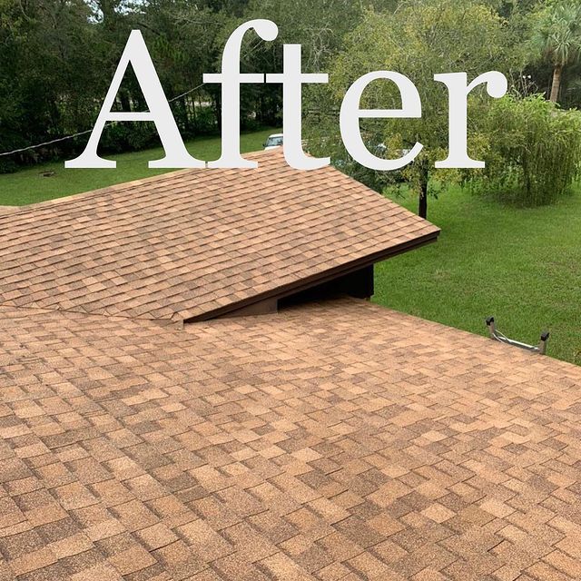Newly Replaced Shingles — Jacksonville, FL — Triton Roofing and Restoration