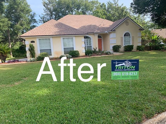 Front Of Residential House — Jacksonville, FL — Triton Roofing and Restoration