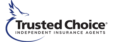 Trusted Choice logo with a blue eagle, black text.
