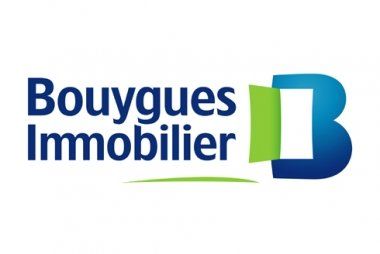 Un logo bleu et vert pour bouygues immobilier